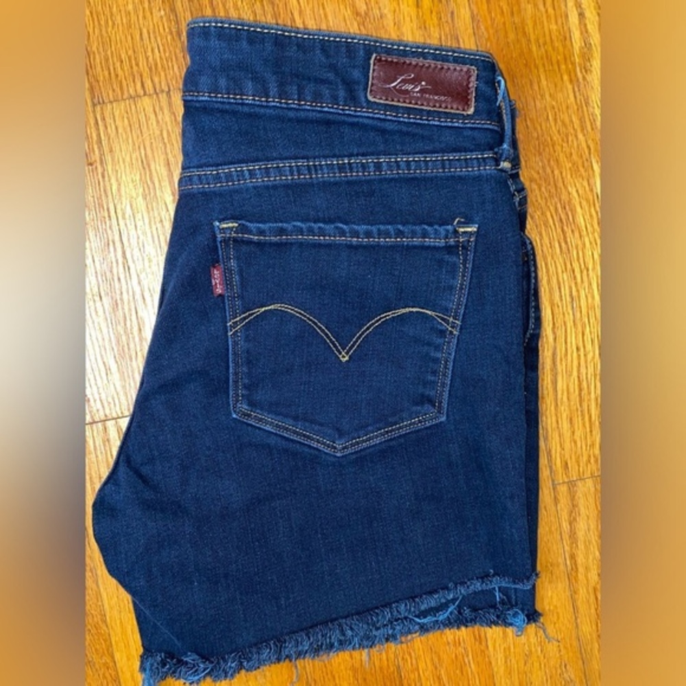 Levi's Dark Blue Denim Shorts Women’s Size 27 Jean Shorts